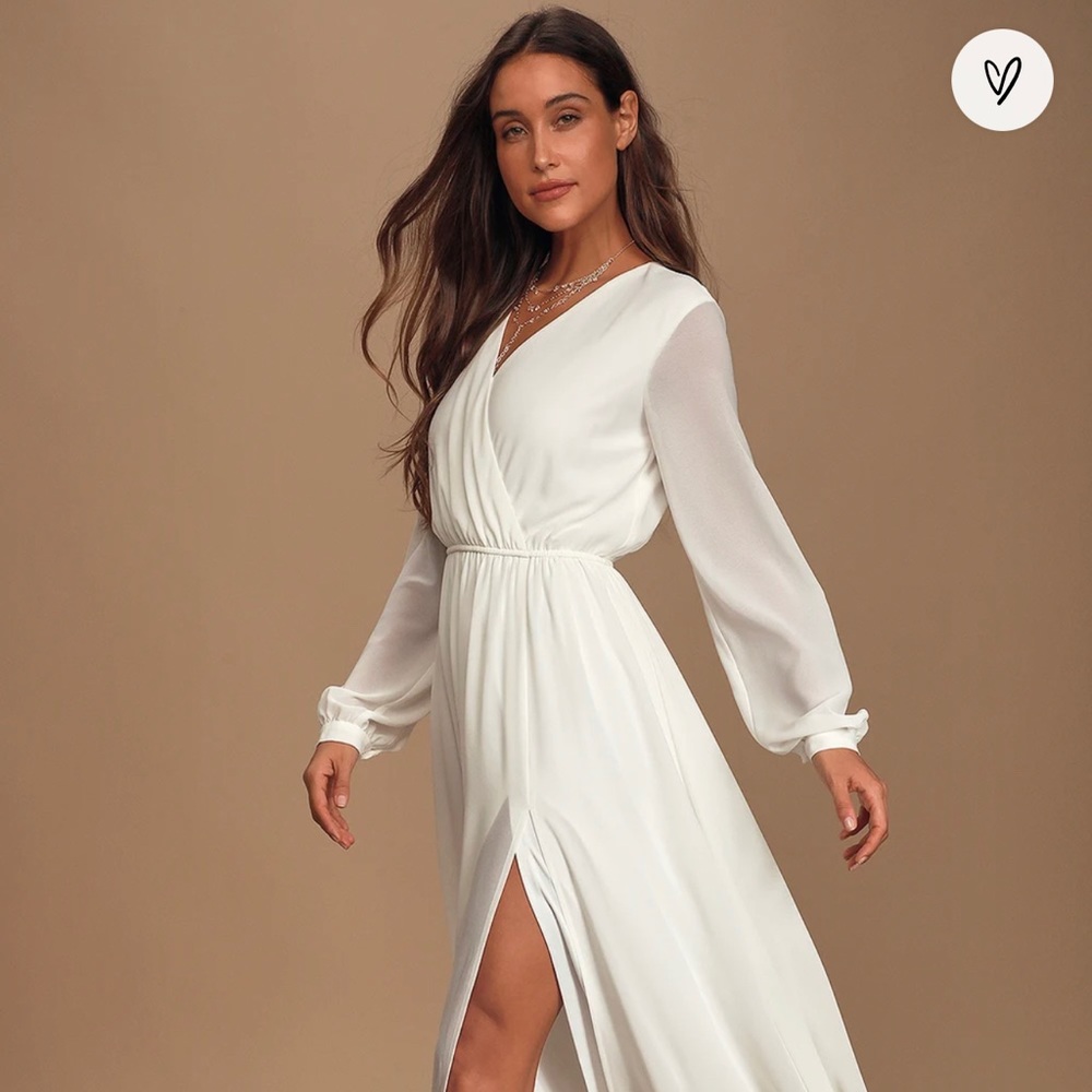 Lulu’s white maxi dress